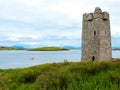 Kildavnet Castle, 15th-century Irish rectangular tower house Royalty Free Stock Photo